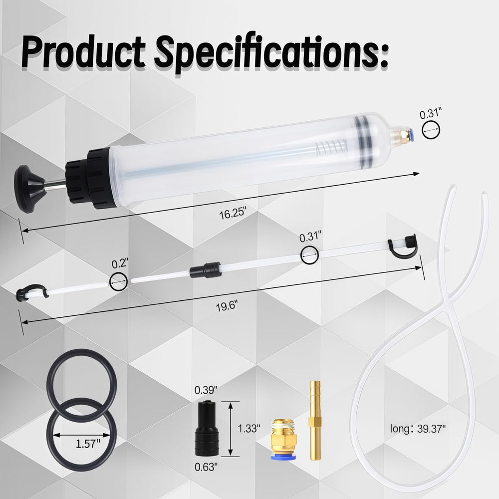 Generic fluid extractor compact storage with hoses and tubes