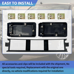 Generic Front Bumper End Cover set includes two end caps for balanced fit.