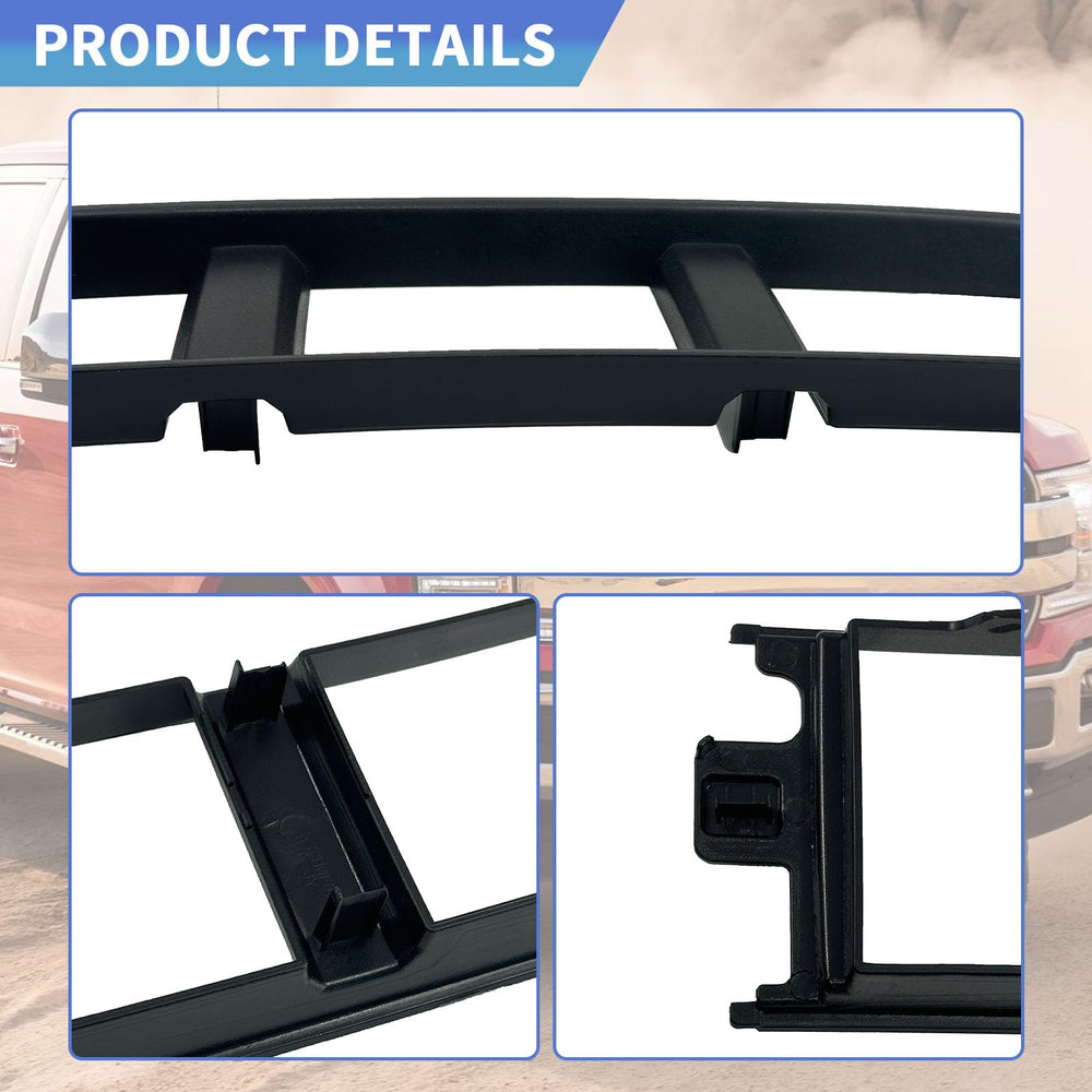 Generic Front Bumper End Cover installation-clips view highlights easy installation without modifications.