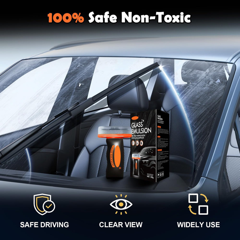 Generic Glass Emulsion Cleaner forms a hydrophobic layer to reduce buildup.
