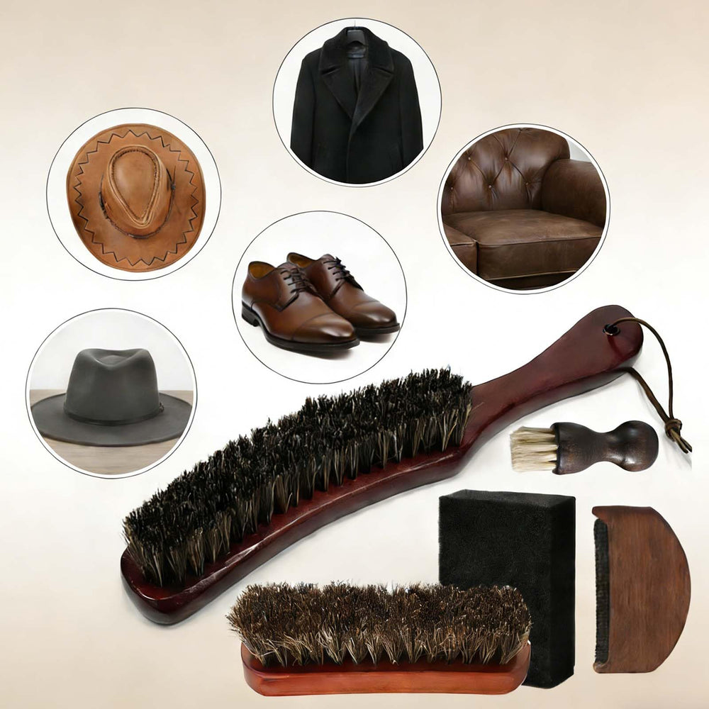 Generic hat brush kit travel-friendly design fits in luggage or bag.