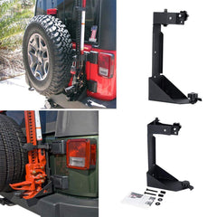 Generic high lift jack mount bracket closeup in black finish highlighting sturdy construction