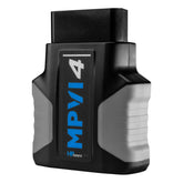Generic HPT MPVI4 diagnostic tool front view with rugged OBDII fitment for garage use