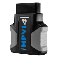 Generic HPT MPVI4 diagnostic tool front view with rugged OBDII fitment for garage use