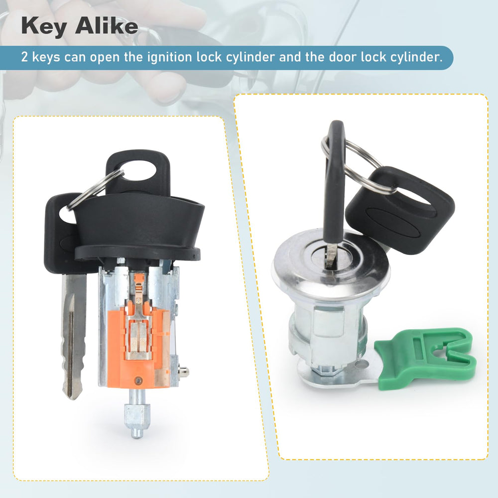 Generic ignition kit with two keys; convenient replacements for everyday use.