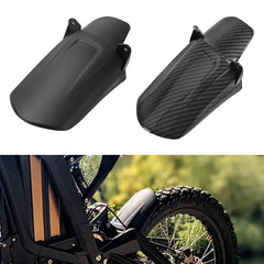 Durable plastic with carbon-like finish preserves sleek appearance