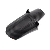 JXMOTONG imitation carbon fiber rear shock fender on Sur Ron demonstrates protective style