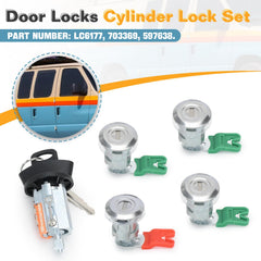 Generic keys for ignition lock; matched set for quick re-keying.