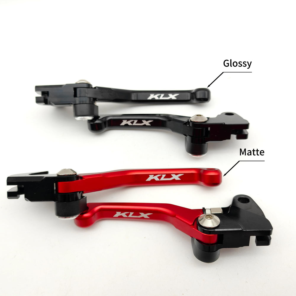 Generic KLX110 lever with textured 3D surface increases grip.