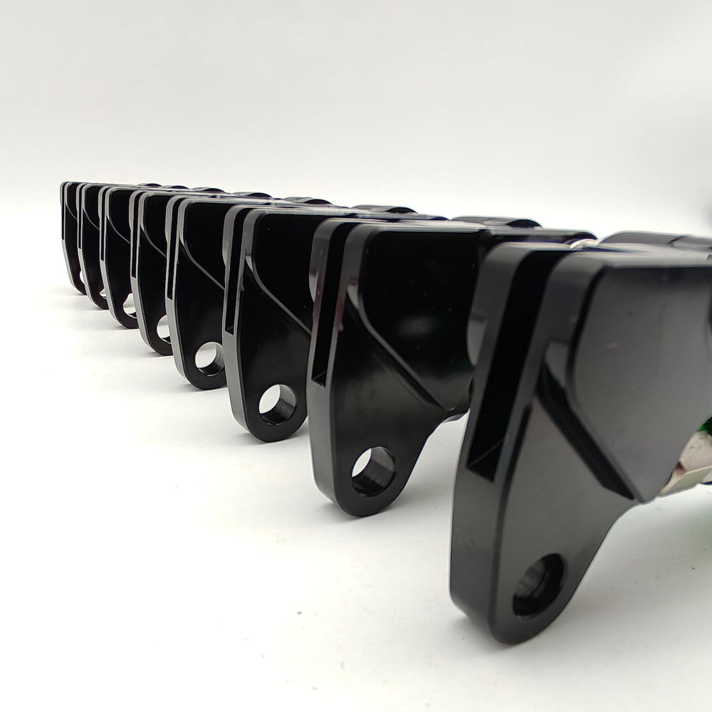 Generic KLX110 side-view fitment demonstrates OEM-like compatibility.