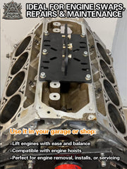 Generic lift plate compatibility chart illustrating options for various carb patterns