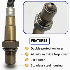 Generic LSU 4.9 sensor connector close-up highlighting 5-wire design.