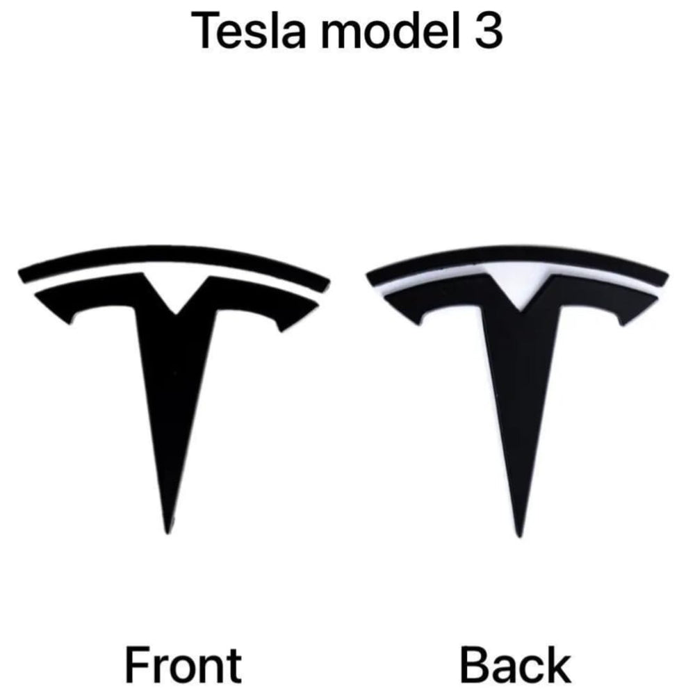 Generic Model 3 rear trunk emblem enhances aesthetics and weather resistance.