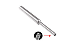 Generic MTS convex-tip pin punch securely engages round brake pins.