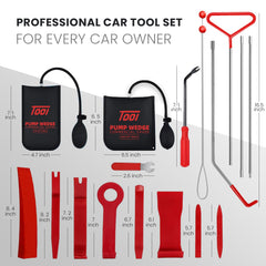 Generic multi-purpose tool puller set parts layout shows modular components