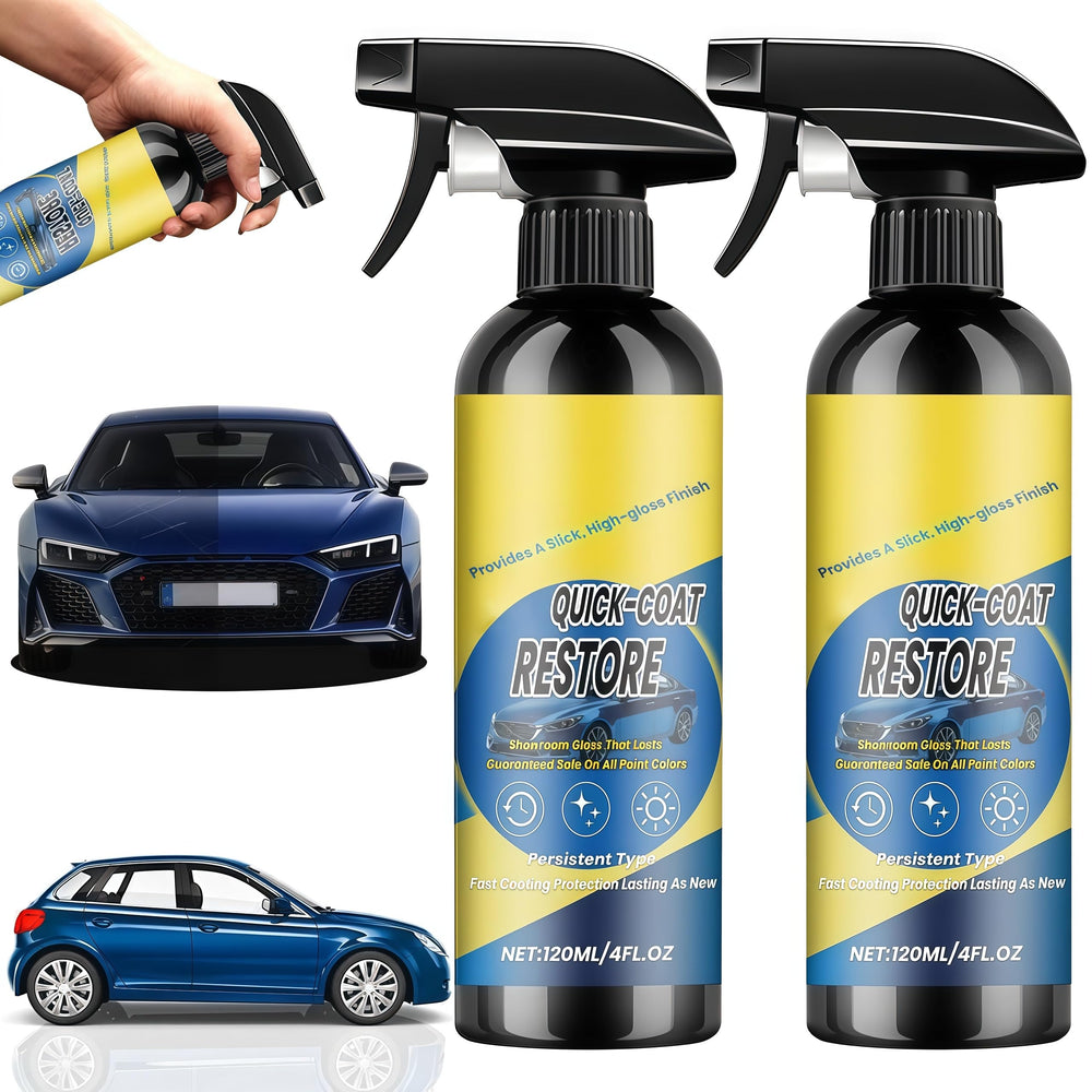Generic Nano Quick Coat bottle pour demonstrating easy application and fast protection