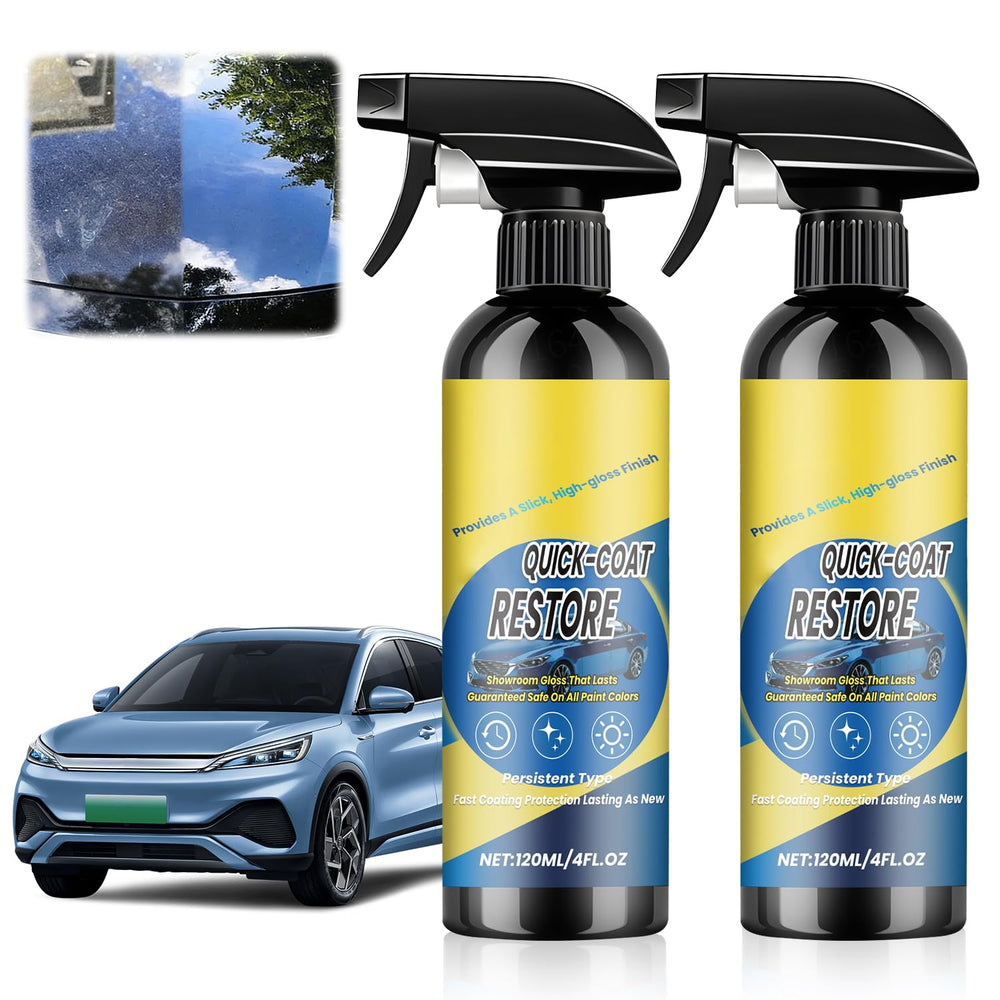 Generic Nano Quick Coat spray application on vehicle for fast gloss and protection