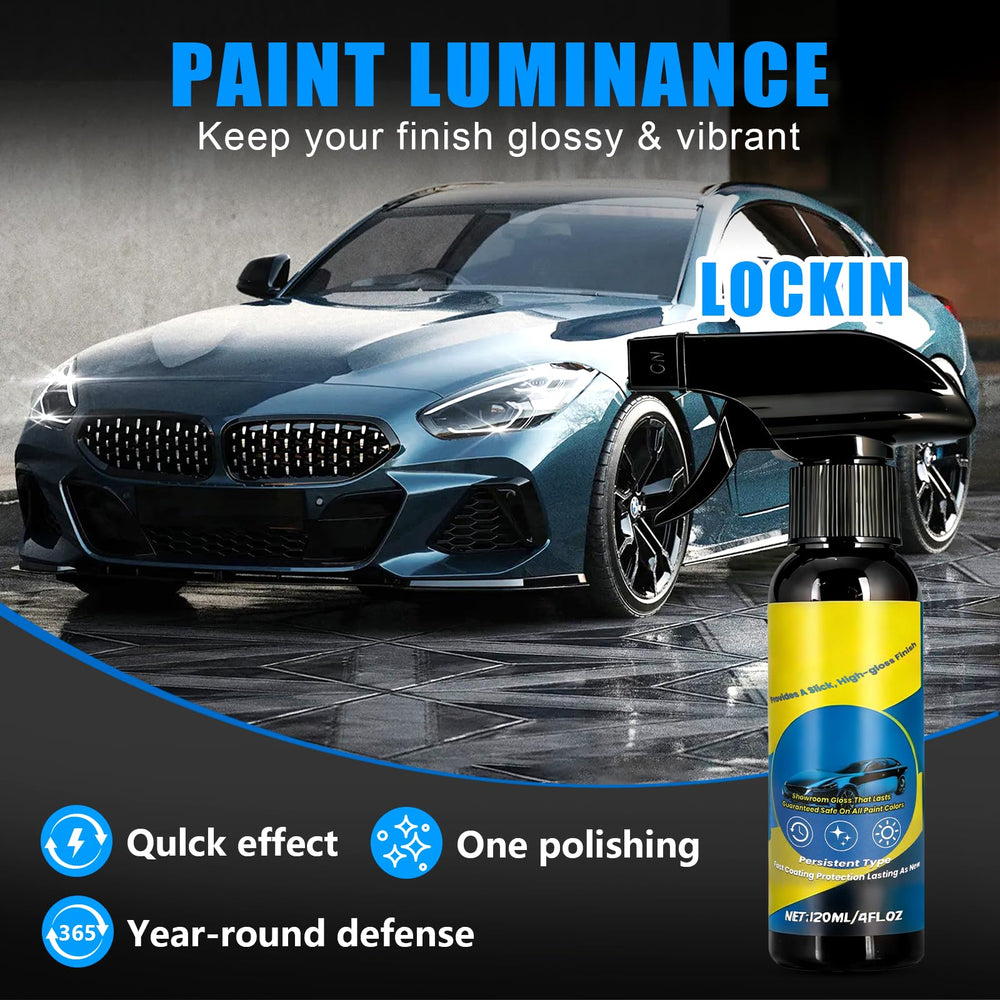Generic Nano Quick Coat spray in action showing wipe-and-buff convenience