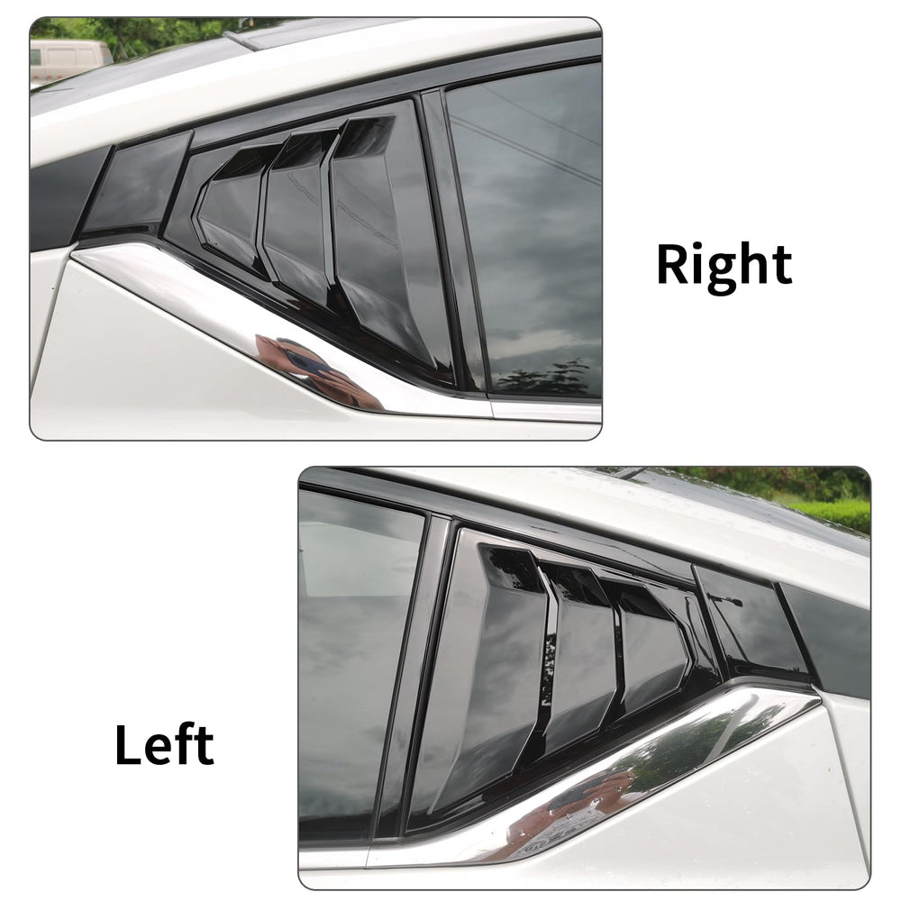 Generic ABS plastic louvers in piano black are durable and fade-resistant for Altima Teana.