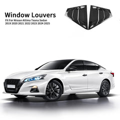 Generic Nissan Altima Teana rear louvers in carbon fiber color elevate styling.