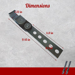 Generic OE-style exhaust hanger with 5-hole straps aids flexible installation.