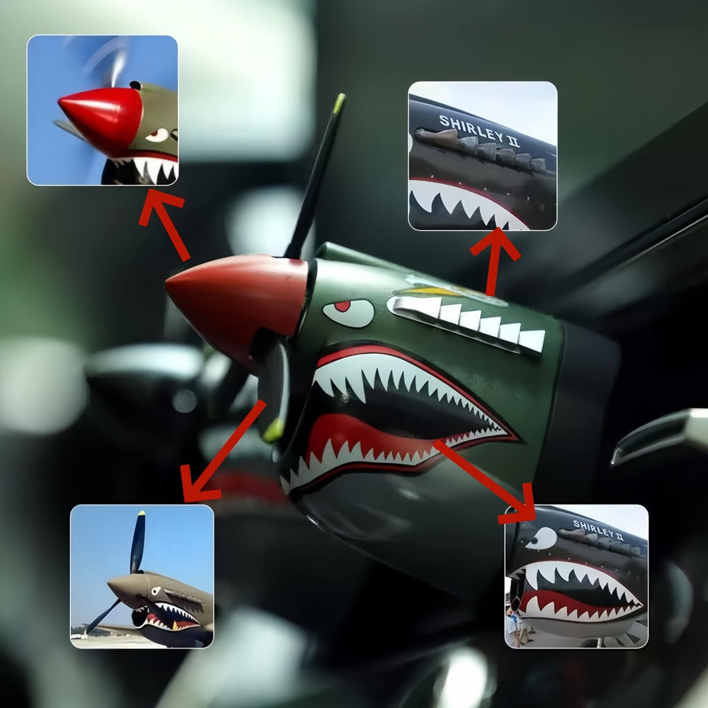 Generic P-40 Warhawk vent clip adds aviation flair while staying securely in place.