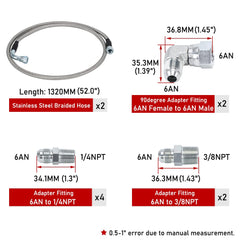 Generic kit contents shown for quick, confident installation.