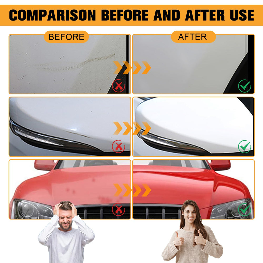 Generic scratch repair wax applicator sponge ensuring even distribution across damaged areas