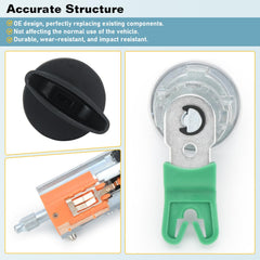 Generic side door lock cylinder; easy swap with durable metal build.