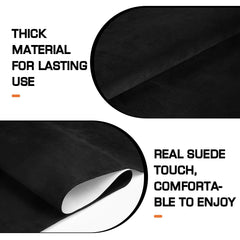 Generic Suede Wrap center console with high-stretch fit for curved surfaces.