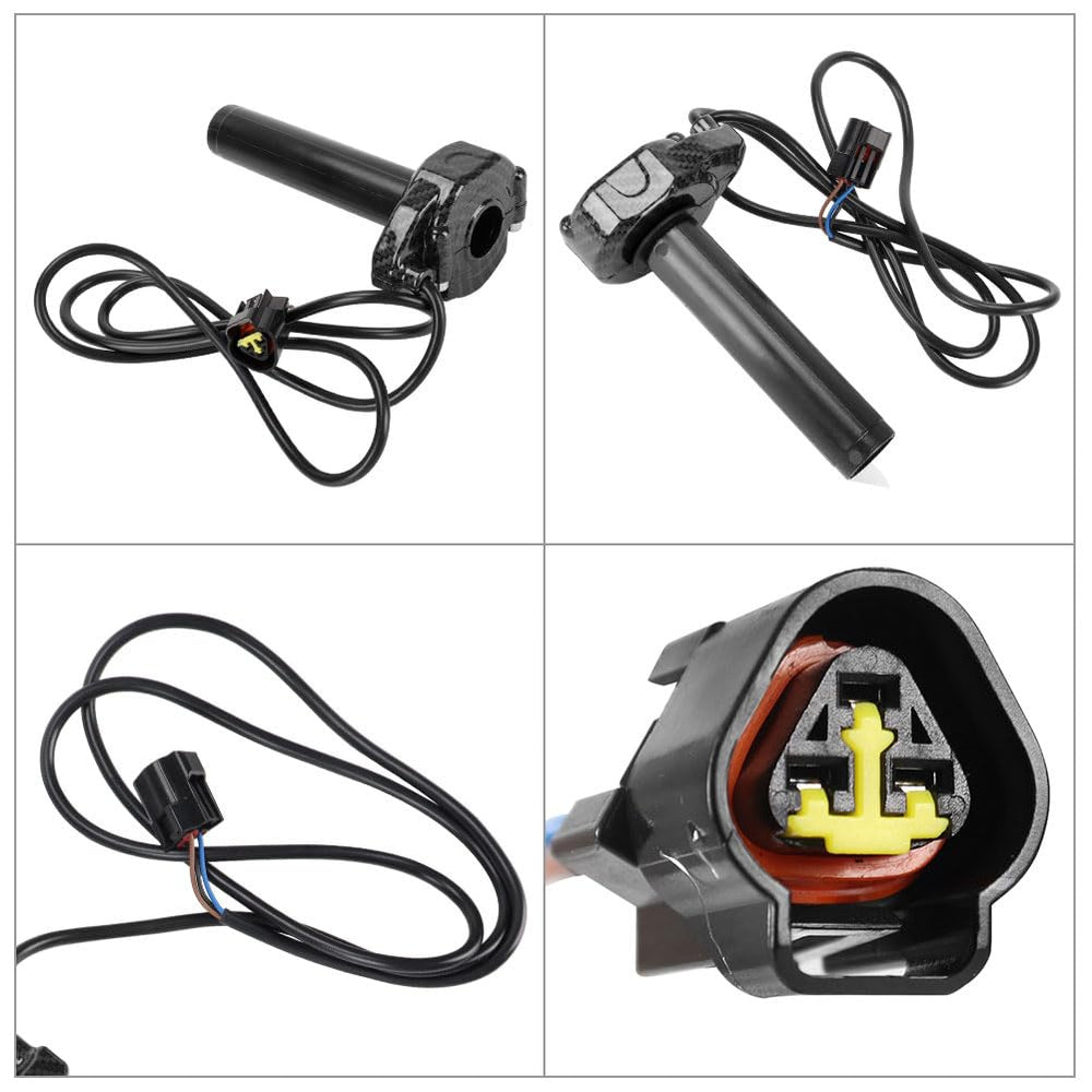 Generic Surron throttle handle closeup shows durable PA material
