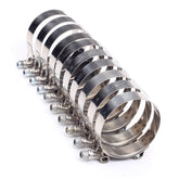 Generic T-Bolt Clamps 44-51mm secure intercooler hose connections with durable stainless steel build.