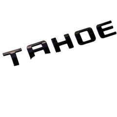 Generic Tahoe emblems back view with adhesive backing for easy installation.