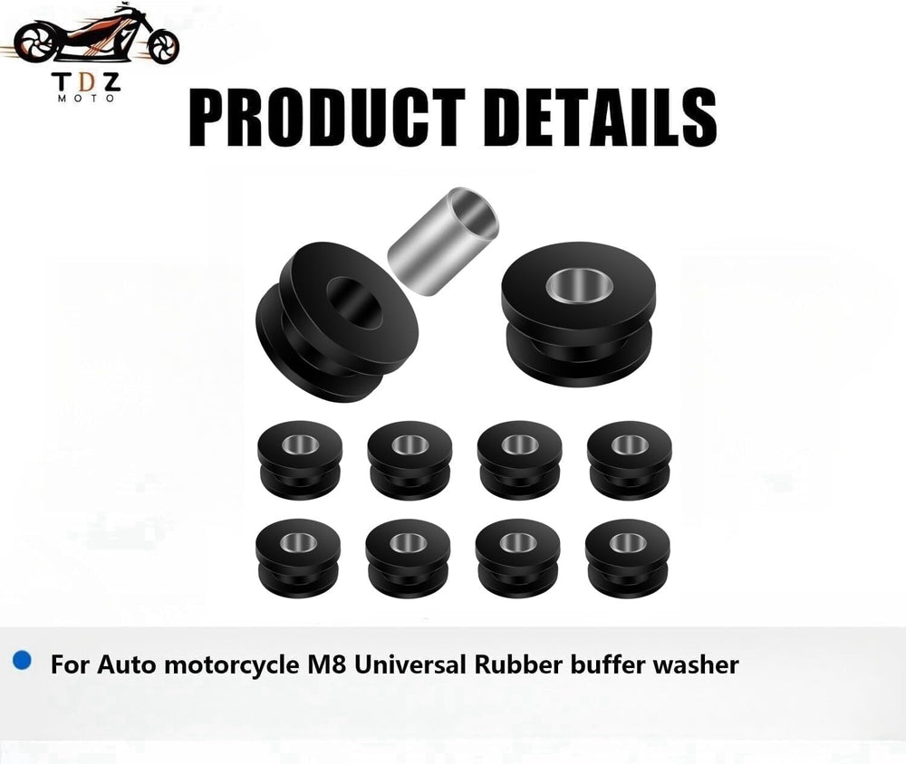 TDZ universal grommets for saddle bag brackets provide cushioning and stability