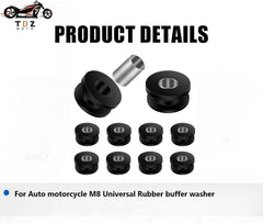 TDZ universal grommets for saddle bag brackets provide cushioning and stability