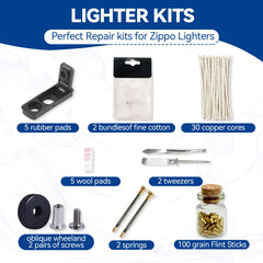 Generic Universal Lighter Repair Kit flint stones providing reliable sparks
