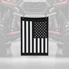 Generic UTV rear mesh organizer keeps trash secure on rough trails.