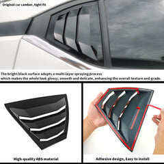 Generic UV-blocking louvers help reduce cabin heat and glare.