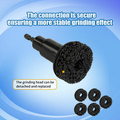 Generic Wheel Hub Cleaning Tool universal adapters laid out for compatibility