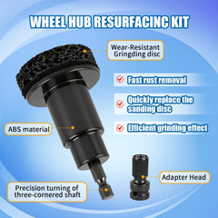 Generic Wheel Hub Cleaning Tool grinding pads close-up with carbide abrasives