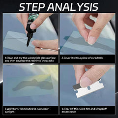 Generic Windshield Repair Kit premium resin provides strong bond with glass
