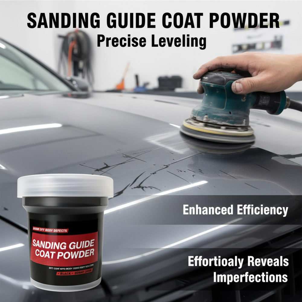 GENLEXON guide coat kit in use – efficient auto restoration prep.