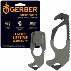 Gerber seatbelt cutter with glass breaker in a compact, ready-to-use design for emergencies