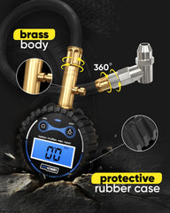 GERCHWAY universal tire pressure gauge for cars, trucks, motorcycles.