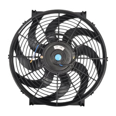 GESEXI 14 Inch Slim Fan engine bay installation in vehicles and equipment.