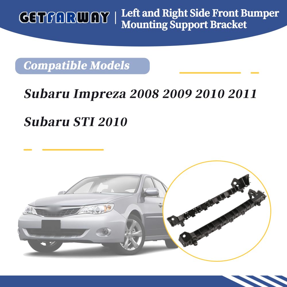 Getfarway front bumper bracket right for Subaru Impreza, precise fit and sturdy build.