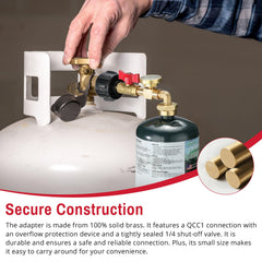 Getoolet 1in-20-female-thread supports compatible bottle threading for reliable fills.
