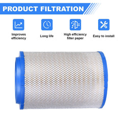 GETOPAUTO P606720 truck air filter VHD fit supports durable engine protection in heavy duty use.