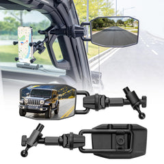 GEVINFA mirror door-off for Jeep Wrangler JL/JLU enhances visibility when doors are removed
