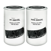 Gewxgzo XWS-3002XL water separator close-up showing 2 micron filtration for clean diesel